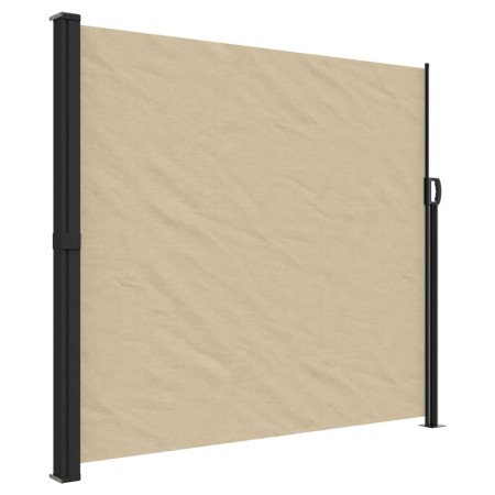 vidaXL Seitenmarkise Ausziehbar Beige 180x500 cm