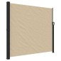 vidaXL Seitenmarkise Ausziehbar Beige 180x500 cm vidaXL Seitenmarkise Ausziehbar Beige 180x500 cm