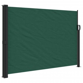 vidaXL Seitenmarkise Ausziehbar Dunkelgrün 140x600 cm