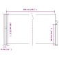 vidaXL Seitenmarkise Ausziehbar Dunkelgrün 140x600 cm vidaXL Seitenmarkise Ausziehbar Dunkelgrün 140x600 cm