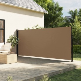 vidaXL Seitenmarkise Ausziehbar Taupe 160x600 cm