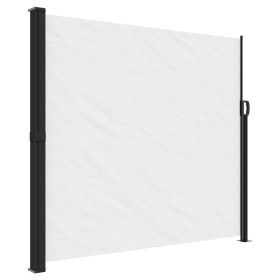 vidaXL Seitenmarkise Ausziehbar Weiß 180x600 cm
