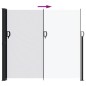 vidaXL Seitenmarkise Ausziehbar Weiß 180x600 cm vidaXL Seitenmarkise Ausziehbar Weiß 180x600 cm