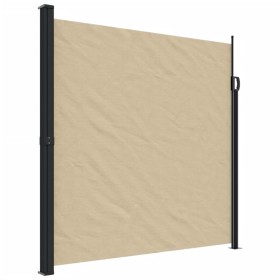 vidaXL Seitenmarkise Ausziehbar Beige 200x600 cm