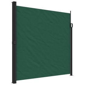 vidaXL Seitenmarkise Ausziehbar Dunkelgrün 200x600 cm
