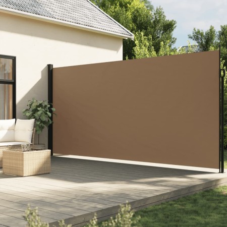 vidaXL Seitenmarkise Ausziehbar Taupe 220x600 cm