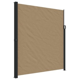 vidaXL Seitenmarkise Ausziehbar Taupe 220x600 cm