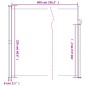 vidaXL Seitenmarkise Ausziehbar Taupe 220x600 cm vidaXL Seitenmarkise Ausziehbar Taupe 220x600 cm