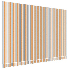 vidaXL Markisenbespannung Mehrfarbig Gestreift 4,5x3 m
