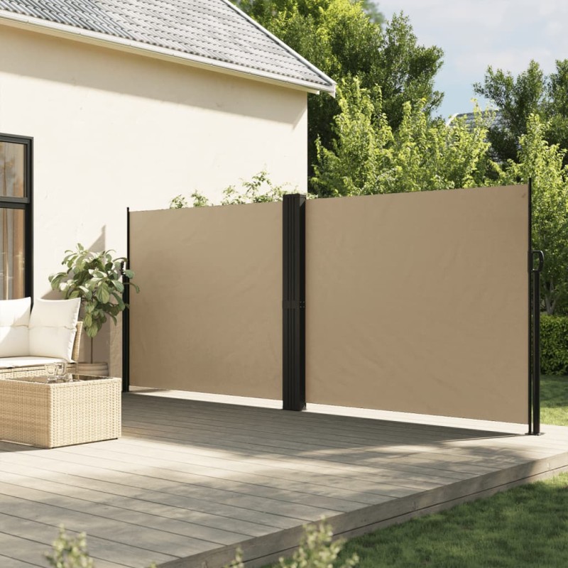 vidaXL Seitenmarkise Ausziehbar Beige 180x600 cm vidaXL Seitenmarkise Ausziehbar Beige 180x600 cm