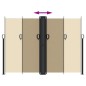 vidaXL Seitenmarkise Ausziehbar Beige 180x600 cm vidaXL Seitenmarkise Ausziehbar Beige 180x600 cm