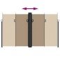 vidaXL Seitenmarkise Ausziehbar Taupe 200x600 cm vidaXL Seitenmarkise Ausziehbar Taupe 200x600 cm