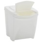 vidaXL Stapelbare Mülleimer 4 Stk. Weiß 100 L Polypropylen vidaXL Stapelbare Mülleimer 4 Stk. Weiß 100 L Polypropylen