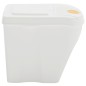 vidaXL Stapelbare Mülleimer 4 Stk. Weiß 100 L Polypropylen vidaXL Stapelbare Mülleimer 4 Stk. Weiß 100 L Polypropylen