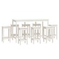 vidaXL 9-tlg. Bar-Set Weiß Massivholz Kiefer vidaXL 9-tlg. Bar-Set Weiß Massivholz Kiefer