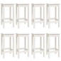 vidaXL 9-tlg. Bar-Set Weiß Massivholz Kiefer vidaXL 9-tlg. Bar-Set Weiß Massivholz Kiefer