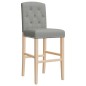vidaXL Barstühle 2 Stk. Massivholz Gummibaum und Stoff vidaXL Barstühle 2 Stk. Massivholz Gummibaum und Stoff