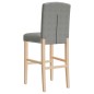 vidaXL Barstühle 2 Stk. Massivholz Gummibaum und Stoff vidaXL Barstühle 2 Stk. Massivholz Gummibaum und Stoff