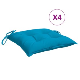vidaXL Palettenkissen 4 Stk. Hellblau 50x50x7 cm Oxford-Gewebe