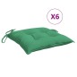 vidaXL Stuhlkissen 6 Stk. Grün 40x40x7 cm Oxford-Gewebe vidaXL Stuhlkissen 6 Stk. Grün 40x40x7 cm Oxford-Gewebe