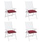 vidaXL Stuhlkissen 4 Stk. Weinrot 40x40x7 cm Oxford-Gewebe vidaXL Stuhlkissen 4 Stk. Weinrot 40x40x7 cm Oxford-Gewebe