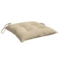 vidaXL Stuhlkissen 2 Stk. Beige 40x40x7 cm Oxford-Gewebe vidaXL Stuhlkissen 2 Stk. Beige 40x40x7 cm Oxford-Gewebe