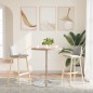 vidaXL Bartisch Ø60x90,5 cm Massivholz Eiche vidaXL Bartisch Ø60x90,5 cm Massivholz Eiche