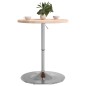 vidaXL Bartisch Ø60x90,5 cm Massivholz Eiche vidaXL Bartisch Ø60x90,5 cm Massivholz Eiche
