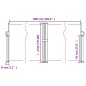 vidaXL Seitenmarkise Ausziehbar Terrakottarot 100x600 cm vidaXL Seitenmarkise Ausziehbar Terrakottarot 100x600 cm