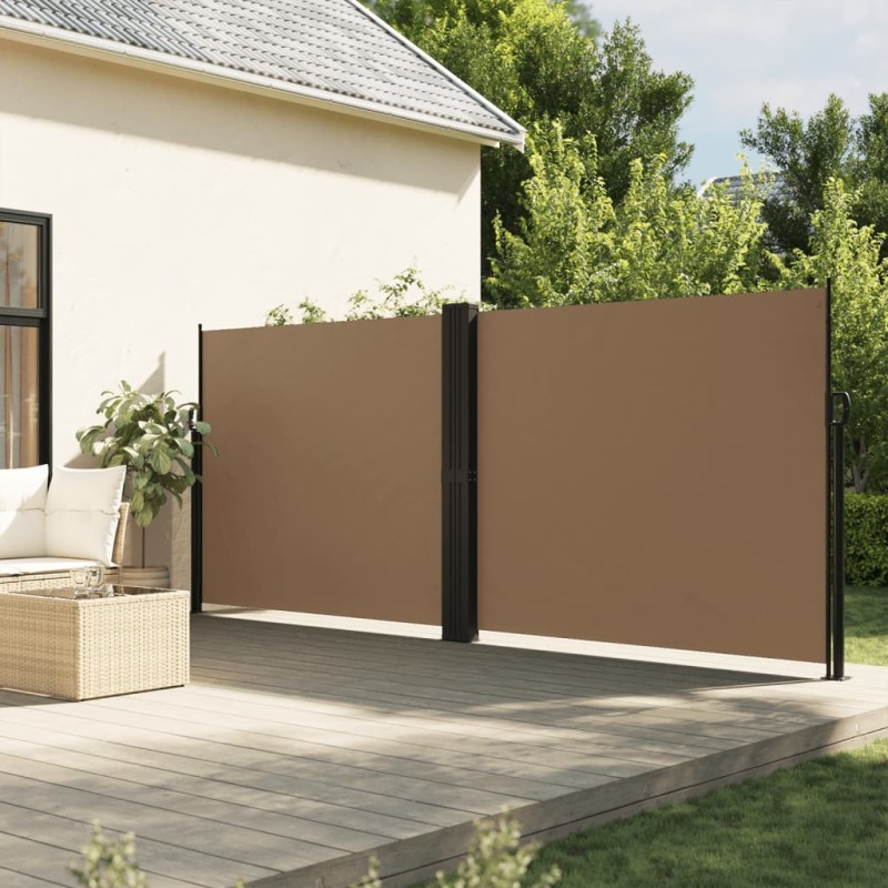 vidaXL Seitenmarkise Ausziehbar Taupe 180x1000 cm vidaXL Seitenmarkise Ausziehbar Taupe 180x1000 cm
