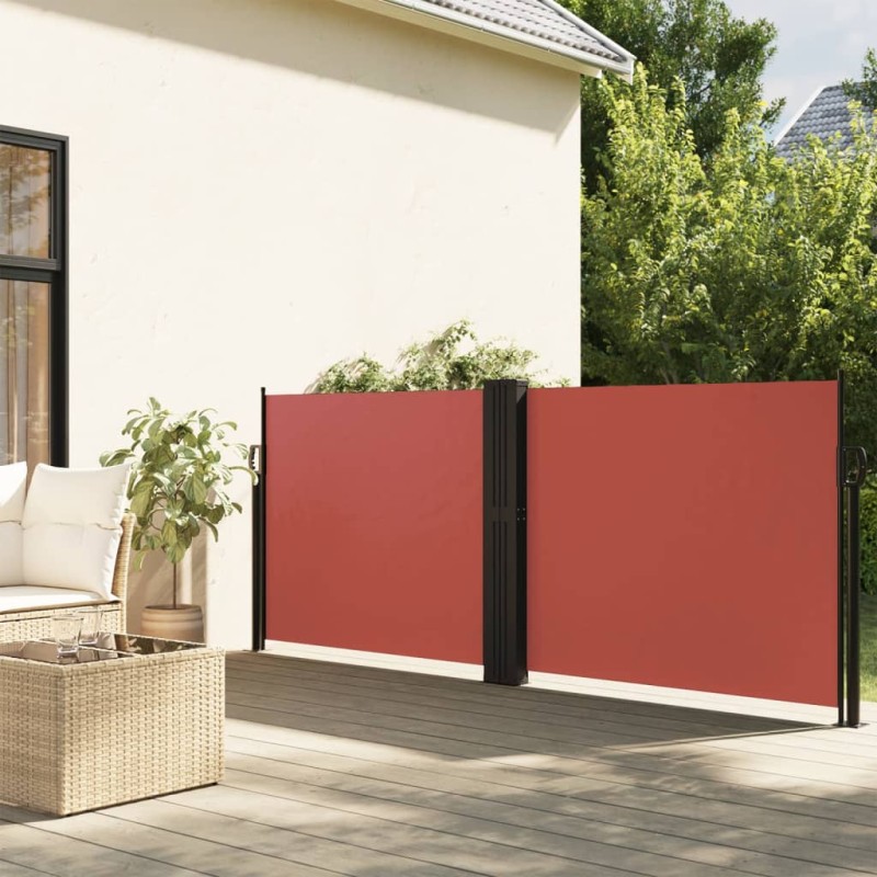 vidaXL Seitenmarkise Ausziehbar Terrakottarot 100x1000 cm vidaXL Seitenmarkise Ausziehbar Terrakottarot 100x1000 cm