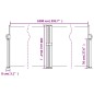 vidaXL Seitenmarkise Ausziehbar Terrakottarot 100x1000 cm vidaXL Seitenmarkise Ausziehbar Terrakottarot 100x1000 cm