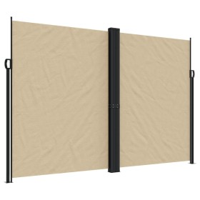 vidaXL Seitenmarkise Ausziehbar Beige 220x1000 cm