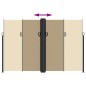 vidaXL Seitenmarkise Ausziehbar Beige 220x1000 cm vidaXL Seitenmarkise Ausziehbar Beige 220x1000 cm