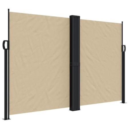 vidaXL Seitenmarkise Ausziehbar Beige 160x1200 cm