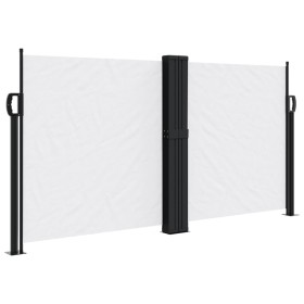 vidaXL Seitenmarkise Ausziehbar Weiß 120x1200 cm