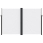 vidaXL Seitenmarkise Ausziehbar Weiß 220x1200 cm