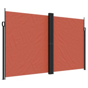 vidaXL Seitenmarkise Ausziehbar Terrakottarot 200x1000 cm