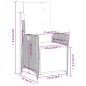 vidaXL 5-tlg. Garten-Essgruppe mit Kissen Grau Poly Rattan vidaXL 5-tlg. Garten-Essgruppe mit Kissen Grau Poly Rattan