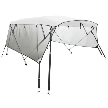 vidaXL 3-Bow Bimini-Top mit Mesh-Seitenteilen 183x(154-167)x137 cm