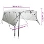 vidaXL 4-Bow Bimini-Top mit Mesh-Seitenteilen 243x(230-244)x137 cm vidaXL 4-Bow Bimini-Top mit Mesh-Seitenteilen 243x(230-244)x137 cm