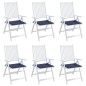 vidaXL Palettenkissen 6 Stk. Marineblau 40x40x3 cm Oxford-Gewebe vidaXL Palettenkissen 6 Stk. Marineblau 40x40x3 cm Oxford-Gewebe