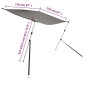 vidaXL T-Top-Beschattungsverlängerung Anthrazit 170x170x(113-182,5) cm vidaXL T-Top-Beschattungsverlängerung Anthrazit 170x170x(113-182,5) cm