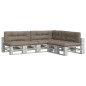 vidaXL Palettenkissen 7-tlg. Taupe Stoff vidaXL Palettenkissen 7-tlg. Taupe Stoff