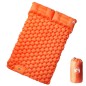 vidaXL Doppel-Isomatte mit Kissen Selbstaufblasend Orange vidaXL Doppel-Isomatte mit Kissen Selbstaufblasend Orange