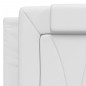 vidaXL Bett mit Matratze Weiß 140x190 cm Kunstleder