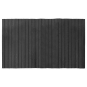 vidaXL Teppich Rechteckig Grau 60x100 cm Bambus