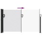 vidaXL Seitenmarkise Ausziehbar Weiß 120x500 cm