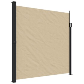 vidaXL Seitenmarkise Ausziehbar Beige 200x500 cm