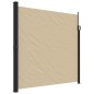 vidaXL Seitenmarkise Ausziehbar Beige 200x500 cm vidaXL Seitenmarkise Ausziehbar Beige 200x500 cm